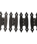 Antique Iron H Shaped Cabinet Hinges 3.5 Inch Black Decorative Hardware For Kitchen Cupboards Doors Wardrobes And Furniture