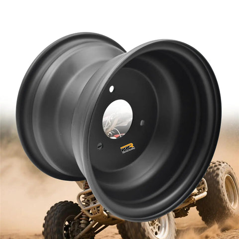 8 Inch Rear Wheel Rim With Three Holes Fits Most ATV Go Kart Off Road Dirt Pit Bike Quad Dirt Bikes Street Bikes Rear Black