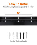 Wall Mounted Screwdriver Holder Rack for Garage, Workshop, Shed, and Home with 12-inch mounting, hardware included