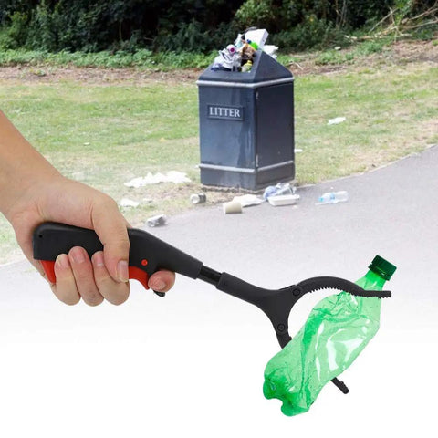 Heavy Duty Claw Trash Picker 12 Inch Grabber Reacher Tool With Ergonomic Grip For One Handed Operation Ideal For Litter Debris Trash Pests And Hard To Reach Spots In Yard Garage And Home Cleanup