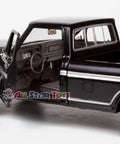 Ford F150 1 24 Diecast Collectible Model Truck Black With Opening Doors And Detailed Interior Slick Premium Rubber Tires