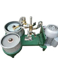 Plug And Play Dual Head Gem Polishing Machine With 250 Watt Motor For Stone Faceting And Flat Grinding Featuring 6 Inch And 8 Inch Compatible Discs For Smooth Results Daily, showing dual spindle design.
