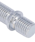 Hot Wheels Wheel Conversion Stud Kit With 20 Extended 50mm Studs For European Rides M12X1.25 To M12X1.5 Heat Treated Steel Zinc Plated Upgrade Your Bolt Set Now, close-up of zinc-plated threaded stud
