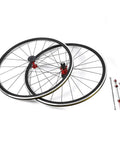 700C Road Wheelset With 7075 Aluminum Hub And Double Layer Rim, 30mm Rim Height, V Brake, with quick-release skewers included