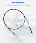 2 Pack Remote Control Cable For Johnson Evinrude BRP OMC Outboard Engine Throttle Shift Replacement 0173111 stainless steel