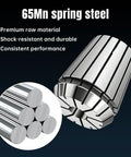 Two Pack ER8-2 Spring Collet 0.08 Precision CNC Lathe Milling Chuck Pro Grade Carbon Steel Workholding Engraving Collets, 65Mn spring steel