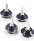 16 Pack Adjustable Furniture Leveling Feet, Tough as Nails Metal Levelers, M6 x 15mm Threaded Screws, Silver view