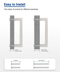 Installation guide for Five Inch Stainless Steel Cabinet Handles 10 Pack Brushed Nickel Modern Kitchen Cupboard Pulls.