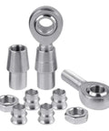 Two Piece Rock Solid Heim Joint Rod Ends Steering Kit Featuring Precision Angular Motion Quick Swap Gear For Hot Rod Mods And Smooth Rolling Machinery Linkage Upgrade Sets with shiny metal components