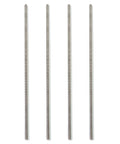 NIDAYE stainless steel fully threaded rod set, 1/4-20, 12 in long, right-hand threads, 4 pieces