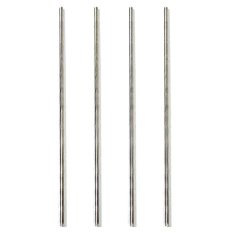 Stainless Steel Pro Grade Fully Threaded Rod Three Eighths Inch 16 TPI UNC 48 Inch Length Right Hand Threads Four Pack For Quick Mounts Anchoring And Heavy Duty Fastening Projects shown in front view