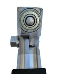 Close-up of rotatable spindle head on Handheld Bowl Sander For Wood Turning On Lathe with metal and bearing detail visible.