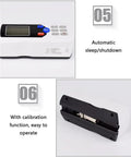 Handheld Surface Roughness Tester With LCD Display And Diamond Probe, 0.001 Micron Precision Profilometer For Metal Surfaces, Rechargeable, Pro-Grade Readouts For Planes, External, Bore, Grooves, And Tapered Surfaces, automatic sleep/shutdown and calibration