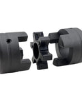 1 Inch Bore Flexible 3 Piece L Jaw Coupling Set With Rubber Spider, HT250 Cast Iron for Wood Processing and Log Splitters
