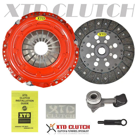 Stage 2 Smooth Clutch Kit For Ford Focus 2.0L DOHC 2005 2011 And 2.3L DOHC 2003 2007 Upgrade With OEM Spec Parts Strong Friction Fast Engagement Easy Install US Made Components Great Daily Driver Track Ready Performance. clutch kit components