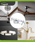 Heavy Duty Ceiling Fan Mounting Bracket With Adjustable Telescoping Brace Fits 13 To 24 Inch Reach And One And A Half Inch Fan Box UL Listed