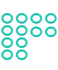 Green O-rings for Complete TIG Welding Torch Kit For WP 17 18 26 Torches With Gas Lens And Glass Cups, 36 Piece Set
