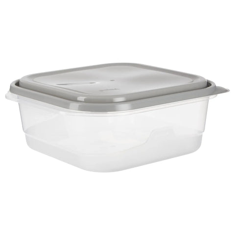 Extra Large Square Food Storage Container Set 11.7 Cup Capacity BPA Free 2 Pack Airtight Lids Great For Leftovers Baked Goods Meal Prep
