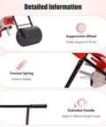 Detailed features of Six Nozzle Hand Push Seeder For DIY Farmers And Garden Pros With Eight Pound Seed Box And Red Roller Manual Seed Planter