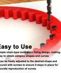 Dead Nuts Reliable 78 Inch Flexible Curve Template For Woodworking and Profiling with adjustable multi-point fixing design.