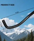 Bulletproof PCV Valve Vacuum Hose For Subaru Forester 2.5L And Crosstrek 2.0L, 9.76in black rubber hose in scenic background.