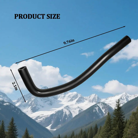 Bulletproof PCV Valve Vacuum Hose For Subaru Forester 2.5L And Crosstrek 2.0L, 9.76in black rubber hose in scenic background.