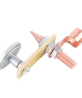 Heavy Duty Welding Magnet Head With 4mm Insulation Board for smooth metal surfaces, showing solid iron clamp with insulation.