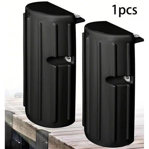 Inflatable PVC Dock Fender Guard For Boats, Dockside Edge Protector And Anti Collision Shield, black marine dock bumper, 1pcs