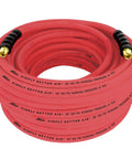 Ultra Lightweight Rubber Air Hose 3 Eighth Inch By 100 Feet With 3 Eighth Inch NPT Ends Kink Resistant Ozone Resistant Heavy Duty