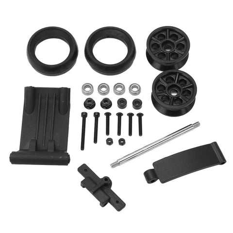 Head Up Wheel Upgrade Kit For 1x10 Off Road RC Cars With Wheelie Bar And Rubber Tire Skins Durable Plastic Columns And Stainless Steel Shaft for DBX 10 7530