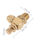 Brass Pneumatic Air Regulator Valve With NPT Male To Tube Fitting Adjustable Flow Control For Auto And Bus Applications Air Pump Heavy Duty Throttle Valve Corrosion Resistant Inline Regulator, brass valve 4.9cm x 3.1cm