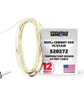 Replacement Temperature Sensor With 20Ft Cable For Pool And Spa Systems 10k Ohm Thermistor Direct OEM Replacement Cross Reference 520272