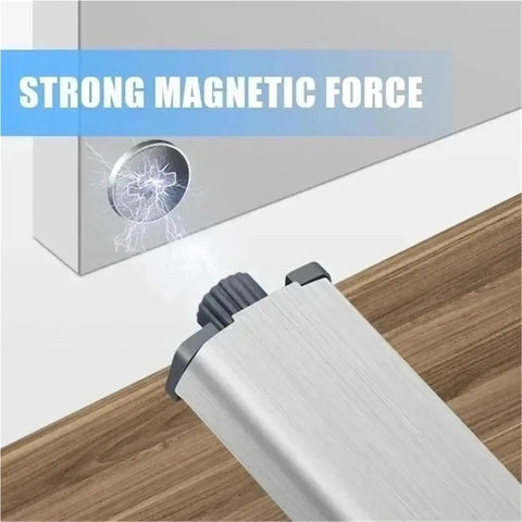 Magnetic Touch Latch Set For Cabinets And Closet Doors Aluminum Alloy Open With Surface Tap Damper