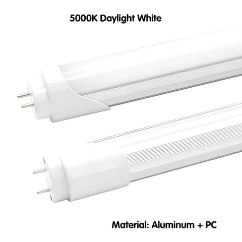 Easy Install T8 T10 T12 LED Tube Light 2-Foot 8W Replacement for 24 Inch Fluorescent Bulbs, 1120 Lumens, 5000K Daylight White, Frosted Cover