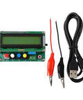 High Precision Digital Inductance Capacitance Meter And Multimeter with USB and alligator clips for electronics use