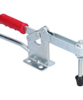 Ergonomic Horizontal Toggle Clamp Hold Down Fixture for Cabinets and Woodworking, non-slip handle, easy install with screws