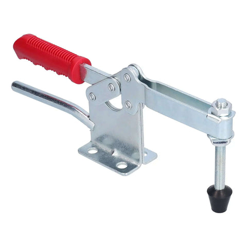 Ergonomic Horizontal Toggle Clamp Hold Down Fixture for Cabinets and Woodworking, non-slip handle, easy install with screws