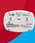 Backside view of Three Pack Battery Operated Carbon Monoxide Detector With Digital Display And Peak Memory Electrochemical Sensor
