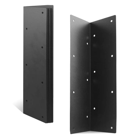 Heavy Duty Steel Corner Brackets For Raised Garden Beds With All Included Screws Built Like A Tank Fits 20 To 24 Inch Planters No Sweat Assembly Rust Proof Hardware, 11 inch black steel corner blocks.