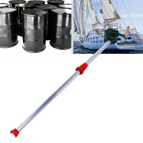Banapoy 26L Manual Min Drum Pump For Engine Oil Transfer Made From Sturdy Aluminum Alloy Corrosion Resistant Design With High Strength Impeller Ideal For Auto Repair Shops And Mechanical Workshops To Safely Move Diesel Hydraulic Fluids Without Spills Or