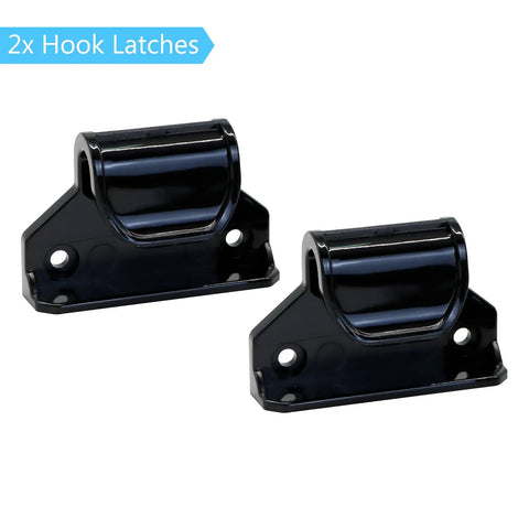Retractable Baby Gate Replacement Parts Kit For Cat And Dog Gates Full Set With Wall Mount Brackets Latches Hooks Screws In Black