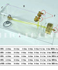 RC Gas Fuel Tank Bottle 260ml Transparent Plastic for RC Airplanes Easy Inlet Outlet Cap Fit Durable Clear Fuel Tank diagram