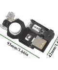 Top Shelf 150 Amp Fusible Link Fuse With Positive Battery Terminal Kit measures 93mm by 42mm for Hyundai models 2009-2018.