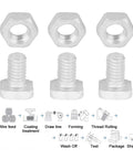 Aluminum Greenhouse Hardware Kit Nuts And Bolts Set M6x12mm Replacement Bolt Assortment Durable Screws And Fasteners For Repair Work Must Have Diy Garden Projects And Garden Shed Framing Weather Resistant, M6x12 aluminum bolts and nuts