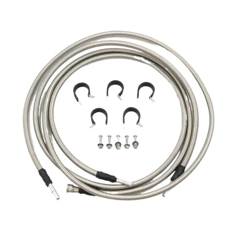 Heavy Duty Stainless Steel Braided Fuel Lines Kit Perfect Fit For Chevy Silverado 1500HD 2004-2008 And 2500 3500HD 2004-2010