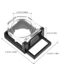 2 Pack Push Button Switch Guard 22mm 0.87 Inch Waterproof Dustproof Safety Cap Protector with measurements