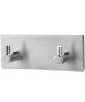 Badass Black Stainless Steel Double Robe Hooks Heavy Duty Wall Mount Space Saving Organizer Rack For Bathroom Closet Kitchen.