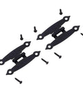 Old School Antique Bronze Decorative Hinge For Wooden Boxes And Cabinets 65x33mm Butt Hinge Black Zinc Alloy Hardware 2 Pack With Screws