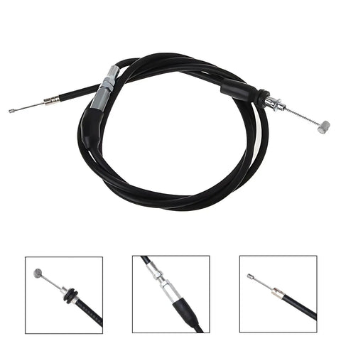Thumb Throttle Cable And Aluminum Alloy Handle Assembly For ATV Go Kart Pit Quad 50cc To 250cc With Seven Eighths Inch 22mm Fit, Durable Metal Cable, Rubber Grip, Smooth Action, Easy Install