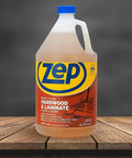 Ready To Use Hardwood And Laminate Floor Cleaner No Drama Stain Scuff Eraser Fast Drying No Rinse Formula Polyurethane Friendly in a 1-gallon jug.